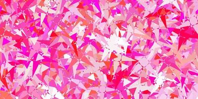 padrão de vetor rosa claro com formas poligonais.