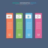 modelo de infográfico de negócios com ícone, ilustração de design vetorial vetor