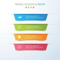 modelo de infográfico de negócios com ícone, ilustração de design vetorial vetor