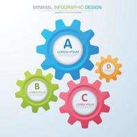 modelo de infográfico de negócios com ícone, ilustração de design vetorial vetor