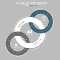 modelo de infográfico de negócios com ícone, ilustração de design vetorial vetor