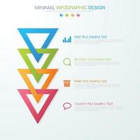 modelo de infográfico de negócios com ícone, ilustração de design vetorial vetor