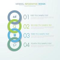 modelo de infográfico de negócios com ícone, ilustração de design vetorial vetor