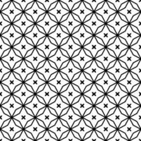 textura padrão sem costura preto e branco. design gráfico ornamental em tons de cinza. ornamentos em mosaico. vetor