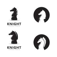 vetor de logotipo de papel de cavaleiro de xadrez, ícones de vetor de peça de xadrez