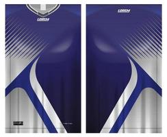 modelo de design de camisa de esporte de jersey para o esporte de futebol, basquete, uniforme em execução na vista frontal, vista traseira. vetor de maquete de camisa, design muito simples e fácil de personalizar