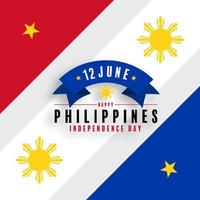 dia da independência das filipinas vetor