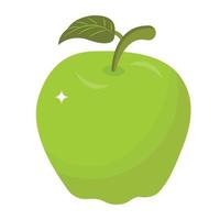 vetor de ícone isométrico premium de maçã