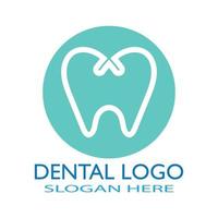 ilustração em vetor modelo logotipo dental