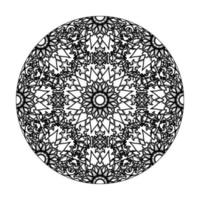 mandala desenhada à mão. decoração em ornamento de doodle oriental étnica. vetor