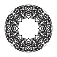 mandala desenhada à mão. decoração em ornamento de doodle oriental étnica. vetor