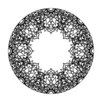 mandala desenhada à mão. decoração em ornamento de doodle oriental étnica. vetor