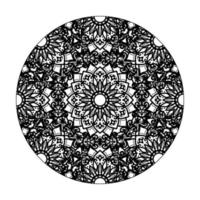 mandala desenhada à mão. decoração em ornamento de doodle oriental étnica. vetor