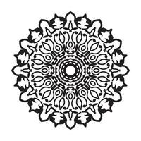 mandala desenhada à mão. decoração em ornamento de doodle oriental étnica. vetor