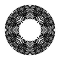 mandala desenhada à mão. decoração em ornamento de doodle oriental étnica. vetor