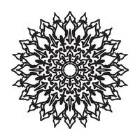 mandala desenhada à mão. decoração em ornamento de doodle oriental étnica. vetor