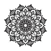 mandala desenhada à mão. decoração em ornamento de doodle oriental étnica. vetor