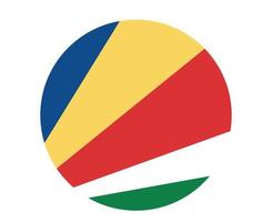 seychelles bandeira nacional áfrica emblema ícone ilustração vetorial elemento de design abstrato vetor