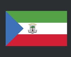 guiné equatorial bandeira áfrica nacional emblema símbolo ícone ilustração vetorial elemento de design abstrato vetor