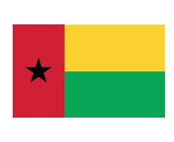 guiné bissau bandeira nacional áfrica emblema símbolo ícone ilustração vetorial elemento de design abstrato vetor