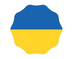 ucrânia emblema design bandeira nacional europa símbolo abstrato ilustração vetorial vetor