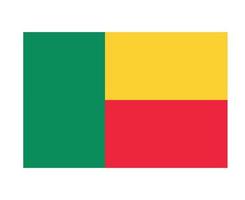 benin bandeira nacional áfrica emblema símbolo ícone ilustração vetorial elemento de design abstrato vetor