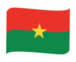 burkina faso bandeira nacional áfrica emblema fita ícone ilustração vetorial elemento de design abstrato vetor