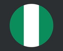 nigéria bandeira nacional áfrica emblema ícone ilustração vetorial elemento de design abstrato vetor