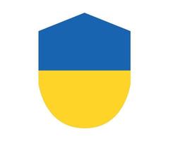 ucrânia fita emblema design bandeira nacional europa símbolo abstrato ilustração vetorial vetor