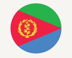 eritreia bandeira nacional áfrica emblema ícone ilustração vetorial elemento de design abstrato vetor