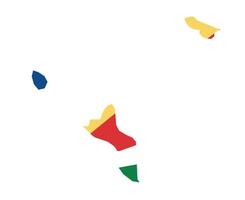 seychelles bandeira nacional áfrica emblema mapa ícone ilustração vetorial elemento de design abstrato vetor