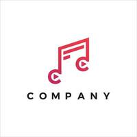 vetor de logotipo de música moderna para sua empresa ou negócio