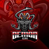 logotipo da mascote de esports do rei demônio