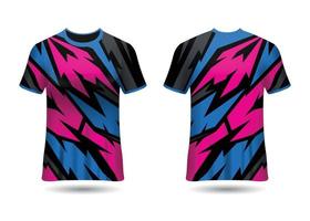 modelo de design de camisa de corrida esportiva para vetor de uniformes de equipe