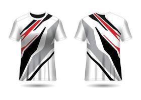 modelo de design de camisa de corrida esportiva para vetor de uniformes de equipe