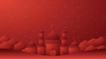 fundo islâmico. fundo de eid mubarak. fundo do Ramadã Kareem. vetor