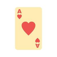 ícone multicolorido plano de cartão de corações vetor