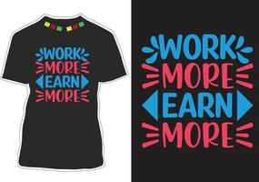 design de camiseta com citações motivacionais vetor