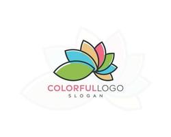 design de logotipo de símbolo abstrato colorido, design de ícone vetor