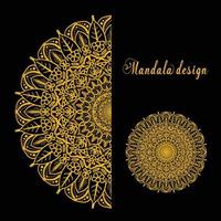 modelo de design de mandala vetor