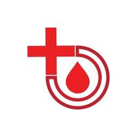 logotipo da ilustração de sangue vetor