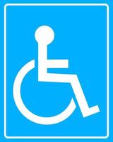 cadeira de rodas ícone branco vetor