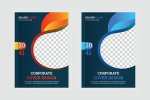 modelo de design de capa de livro corporativo de negócios criativos modernos de fundo da cidade vetor