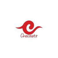 letra c vetor de logotipo de símbolo de geléia de chocolate