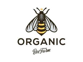 ilustração de logotipo de abelha melhor para vetor premium de design de rótulo