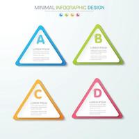 modelo de infográfico de negócios com ícone, ilustração de design vetorial vetor