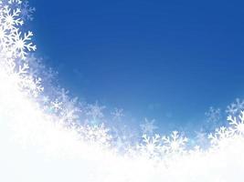fundo claro de flocos de neve de natal. ilustração vetorial eps 1 vetor