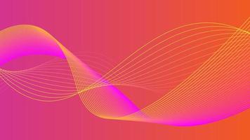 linhas de ondas geométricas abstratas modernas vetor colorido de fundo