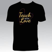 design de camiseta de professor vetor