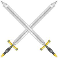 desenho vetorial de espada medieval